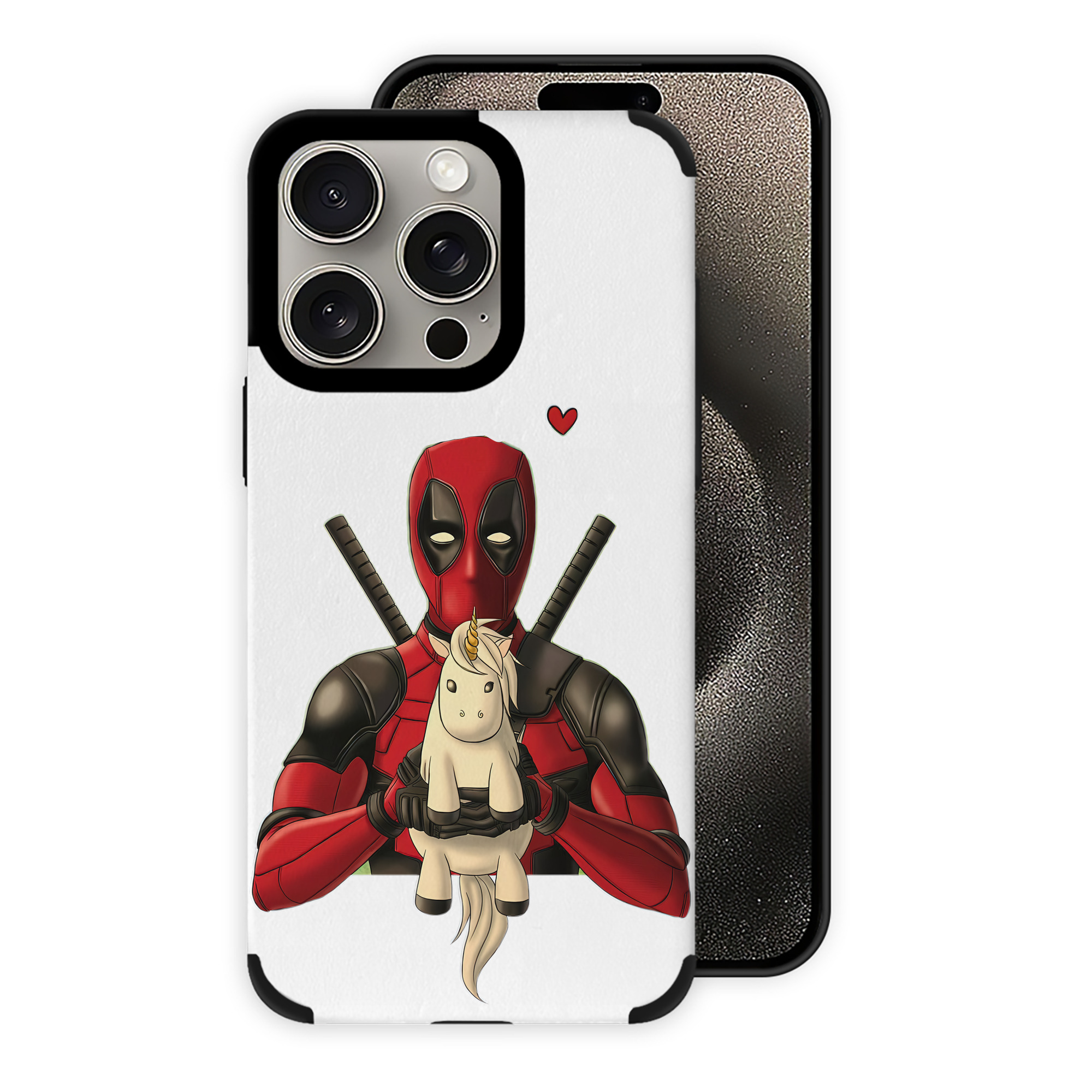 （画像用） Deadpool デッドプール 【iPhone15ProMax対応】 PUレザー スマホケース 耐衝撃＆黄変防止