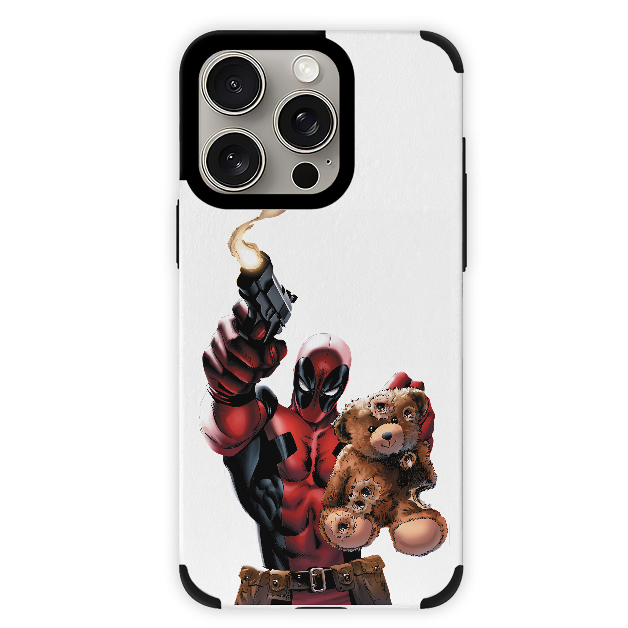 （画像用） Deadpool デッドプール 【iPhone15ProMax対応】 PUレザー スマホケース 耐衝撃＆黄変防止