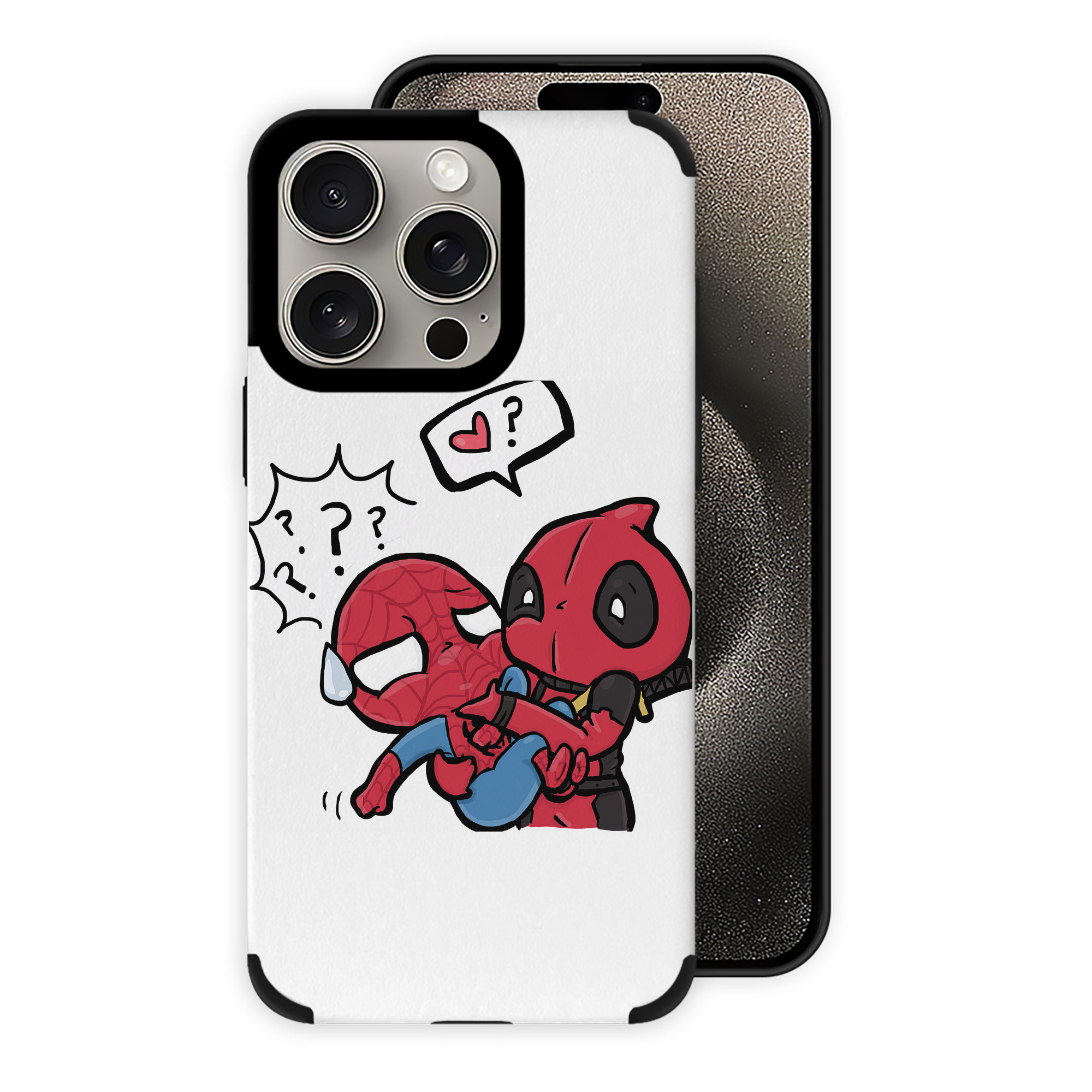 （画像用） Deadpool デッドプール 【iPhone15ProMax対応】 PUレザー スマホケース 耐衝撃＆黄変防止
