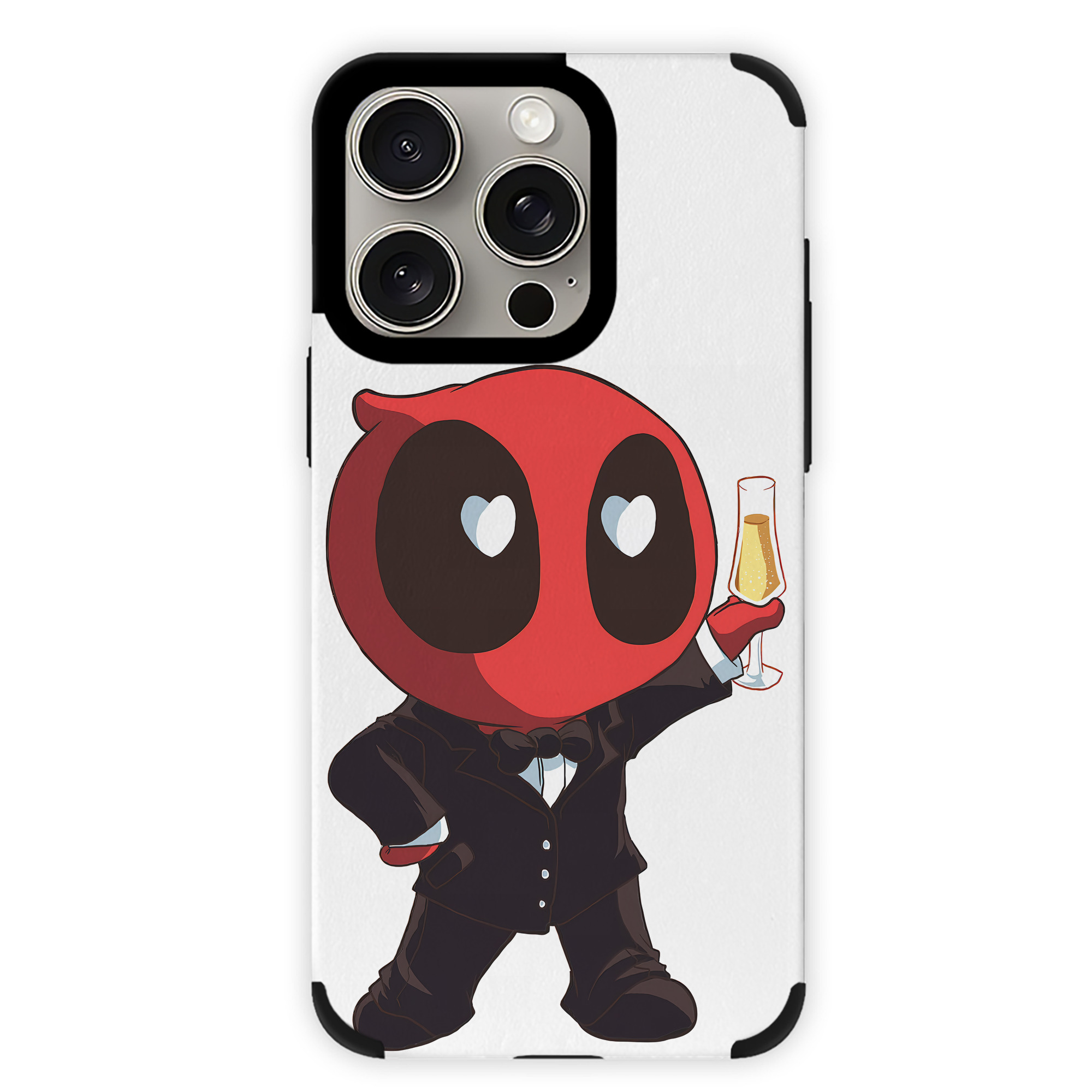 （画像用） Deadpool デッドプール 【iPhone15ProMax対応】 PUレザー スマホケース 耐衝撃＆黄変防止