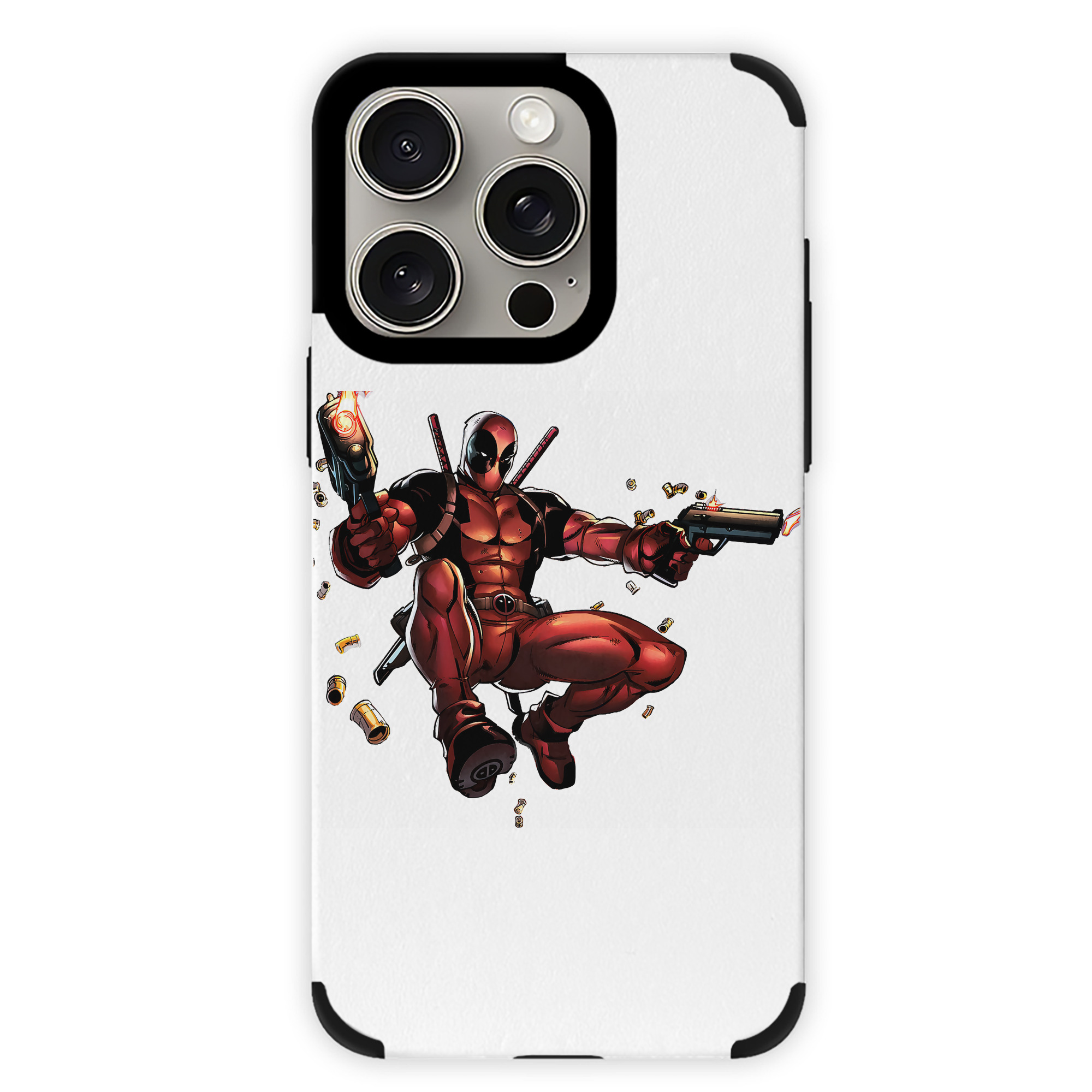 （画像用） Deadpool デッドプール 【iPhone15ProMax対応】 PUレザー スマホケース 耐衝撃＆黄変防止