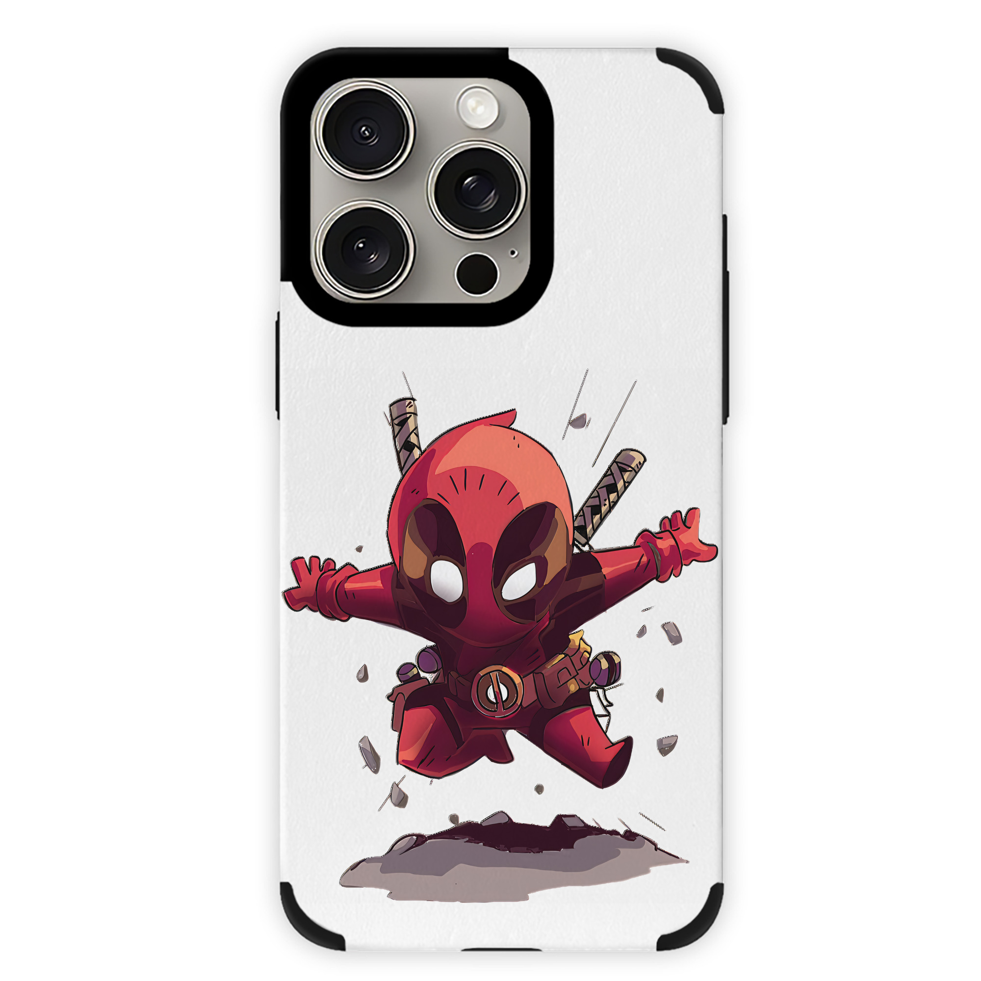 （画像用） Deadpool デッドプール 【iPhone15ProMax対応】 PUレザー スマホケース 耐衝撃＆黄変防止