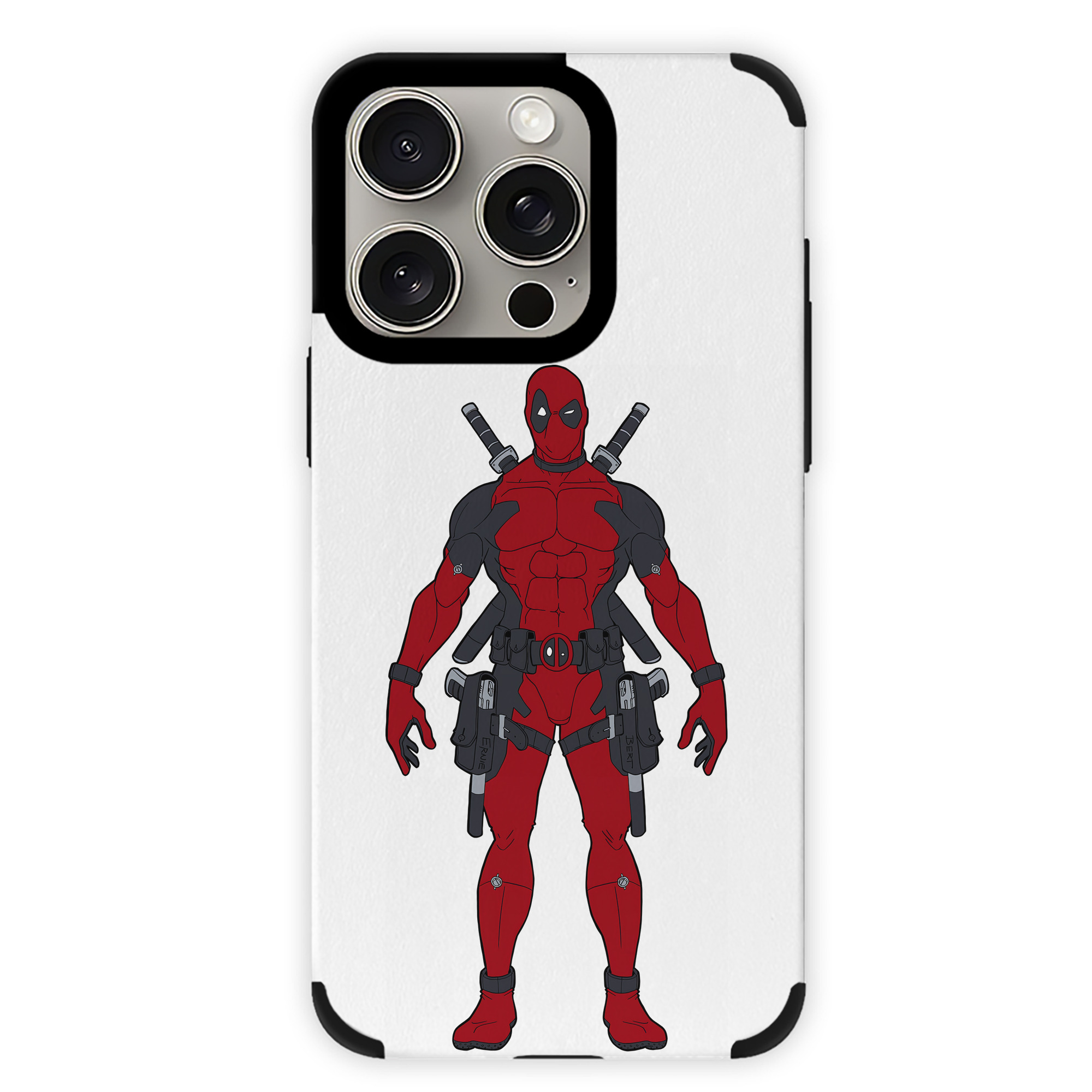 （画像用） Deadpool デッドプール 【iPhone15ProMax対応】 PUレザー スマホケース 耐衝撃＆黄変防止