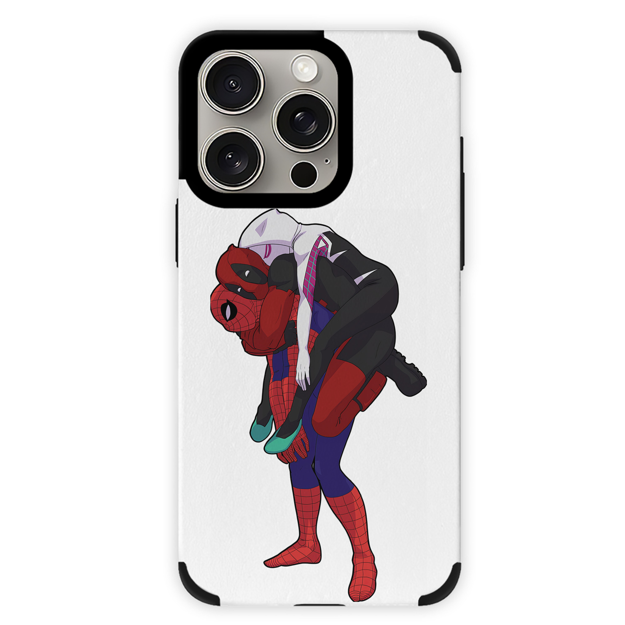 （画像用） Deadpool デッドプール 【iPhone15ProMax対応】 PUレザー スマホケース 耐衝撃＆黄変防止