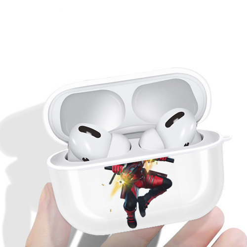 Deadpool デッドプール 【AirPods Pro用】ハードシェル保護ケース 耐衝撃・防指紋・カラビナ付き商品仕様