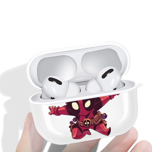 Deadpool デッドプール 【AirPods Pro用】ハードシェル保護ケース 耐衝撃・防指紋・カラビナ付き商品仕様