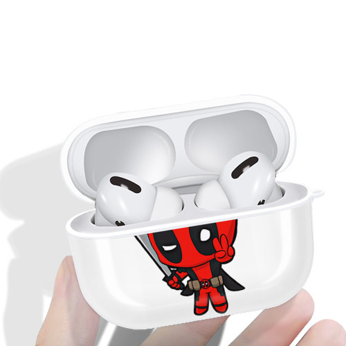 Deadpool デッドプール 【AirPods Pro用】ハードシェル保護ケース 耐衝撃・防指紋・カラビナ付き商品仕様