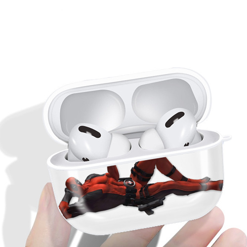 Deadpool デッドプール 【AirPods Pro用】ハードシェル保護ケース 耐衝撃・防指紋・カラビナ付き商品仕様
