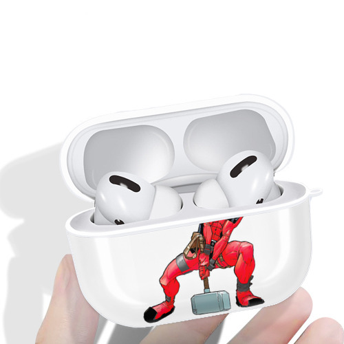 Deadpool デッドプール 【AirPods Pro用】ハードシェル保護ケース 耐衝撃・防指紋・カラビナ付き商品仕様