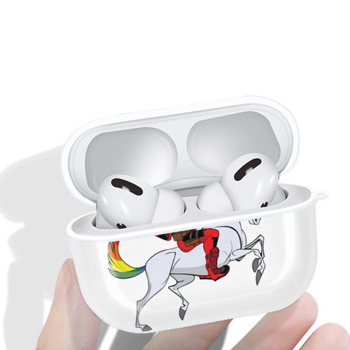 Deadpool デッドプール 【AirPods Pro用】ハードシェル保護ケース 耐衝撃・防指紋・カラビナ付き商品仕様