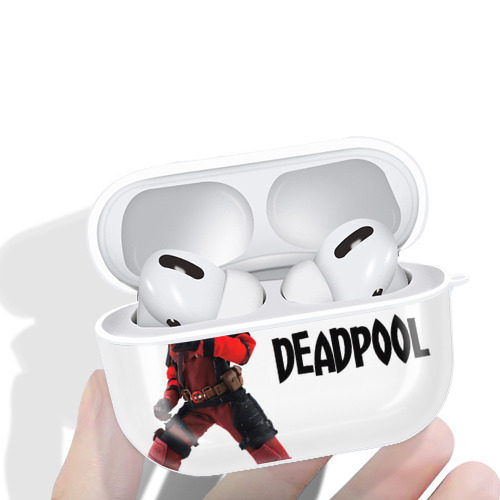 Deadpool デッドプール 【AirPods Pro用】ハードシェル保護ケース 耐衝撃・防指紋・カラビナ付き商品仕様