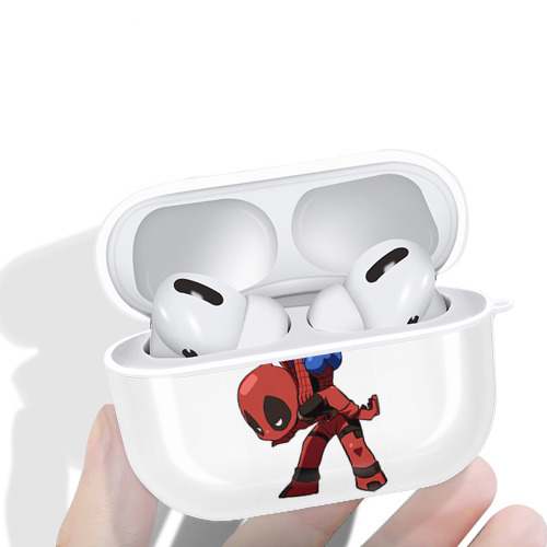 Deadpool デッドプール 【AirPods Pro用】ハードシェル保護ケース 耐衝撃・防指紋・カラビナ付き商品仕様
