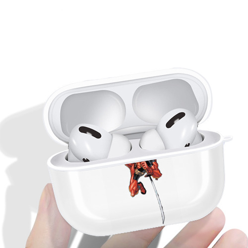 Deadpool デッドプール 【AirPods Pro用】ハードシェル保護ケース 耐衝撃・防指紋・カラビナ付き商品仕様