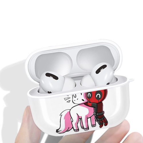 Deadpool デッドプール 【AirPods Pro用】ハードシェル保護ケース 耐衝撃・防指紋・カラビナ付き商品仕様