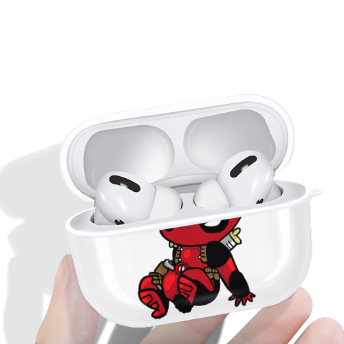 Deadpool デッドプール 【AirPods Pro用】ハードシェル保護ケース 耐衝撃・防指紋・カラビナ付き商品仕様