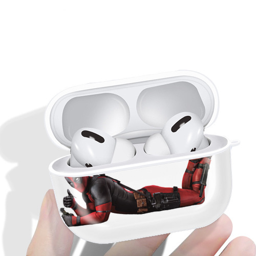 Deadpool デッドプール 【AirPods Pro用】ハードシェル保護ケース 耐衝撃・防指紋・カラビナ付き商品仕様