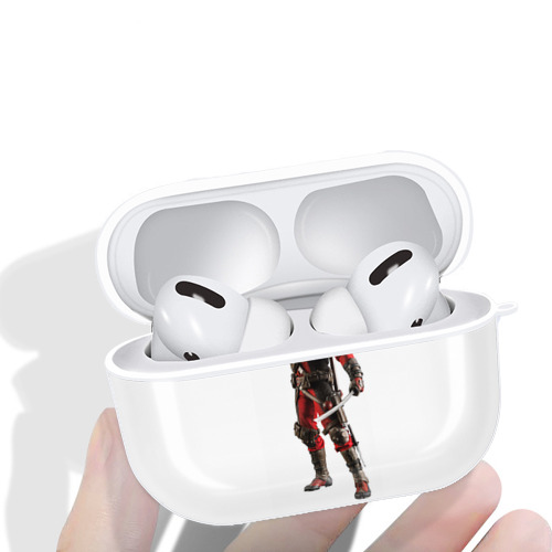 Deadpool デッドプール 【AirPods Pro用】ハードシェル保護ケース 耐衝撃・防指紋・カラビナ付き商品仕様