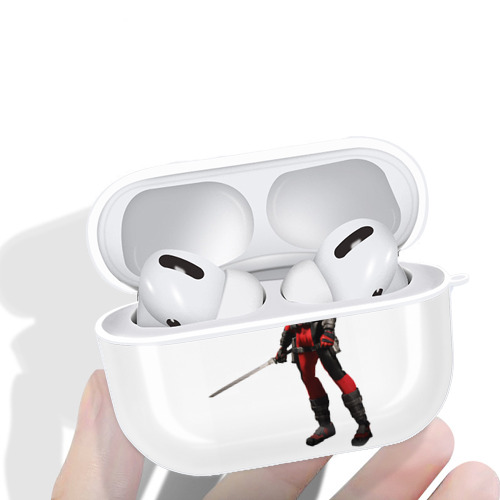 Deadpool デッドプール 【AirPods Pro用】ハードシェル保護ケース 耐衝撃・防指紋・カラビナ付き商品仕様