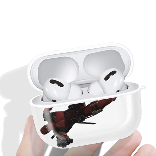 Deadpool デッドプール 【AirPods Pro用】ハードシェル保護ケース 耐衝撃・防指紋・カラビナ付き商品仕様