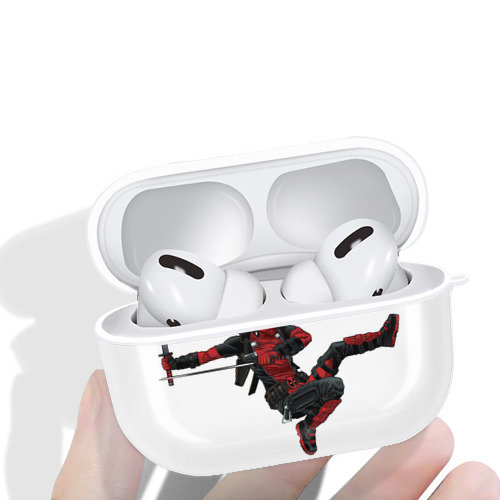 Deadpool デッドプール 【AirPods Pro用】ハードシェル保護ケース 耐衝撃・防指紋・カラビナ付き商品仕様