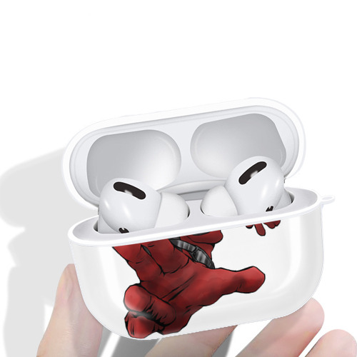 Deadpool デッドプール 【AirPods Pro用】ハードシェル保護ケース 耐衝撃・防指紋・カラビナ付き商品仕様