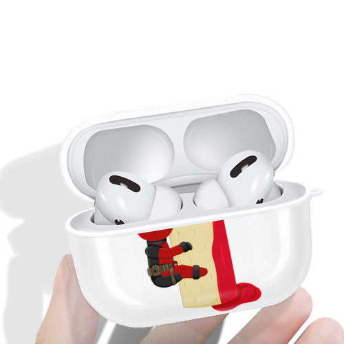 Deadpool デッドプール 【AirPods Pro用】ハードシェル保護ケース 耐衝撃・防指紋・カラビナ付き商品仕様