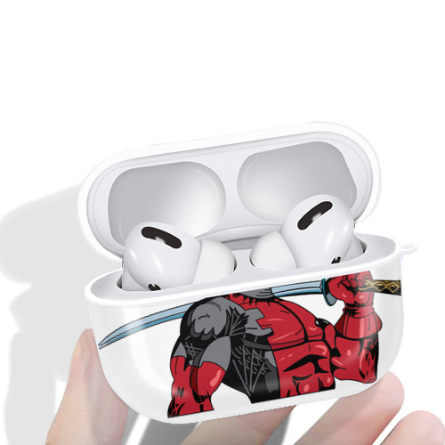 Deadpool デッドプール 【AirPods Pro用】ハードシェル保護ケース 耐衝撃・防指紋・カラビナ付き商品仕様