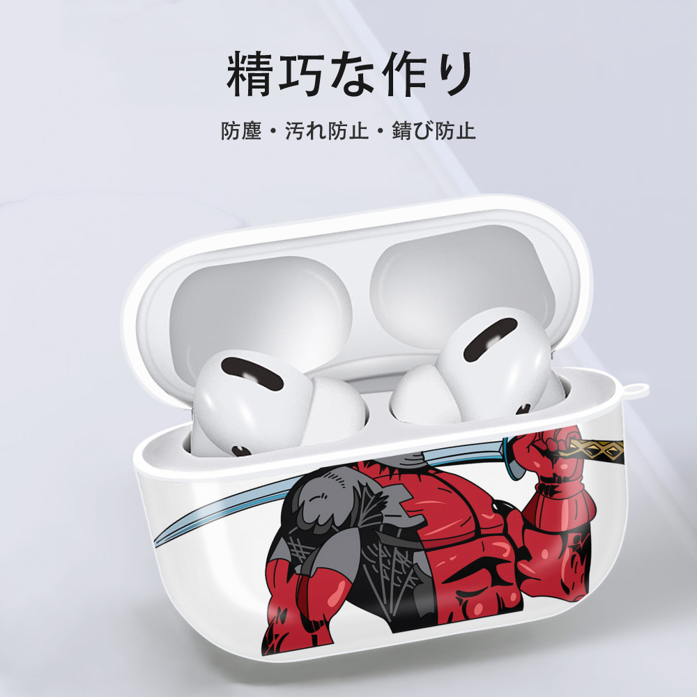 Deadpool デッドプール 【AirPods Pro用】ハードシェル保護ケース 耐衝撃・防指紋・カラビナ付き商品仕様