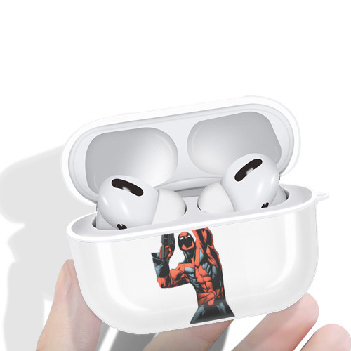 Deadpool デッドプール 【AirPods Pro用】ハードシェル保護ケース 耐衝撃・防指紋・カラビナ付き商品仕様