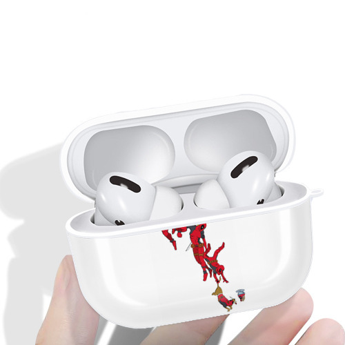 Deadpool デッドプール 【AirPods Pro用】ハードシェル保護ケース 耐衝撃・防指紋・カラビナ付き商品仕様