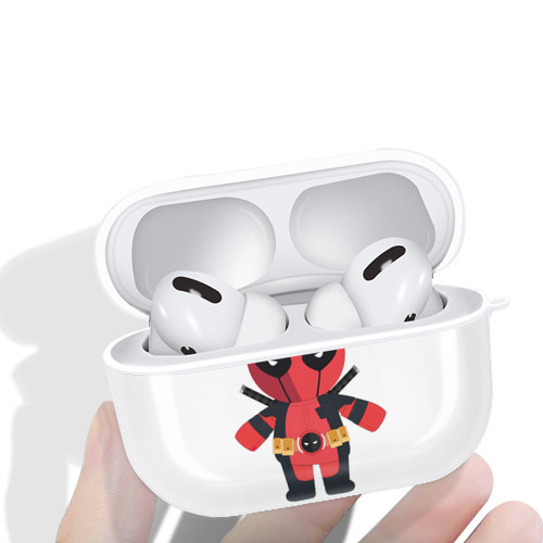 Deadpool デッドプール 【AirPods Pro用】ハードシェル保護ケース 耐衝撃・防指紋・カラビナ付き商品仕様
