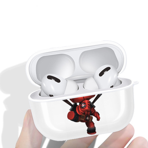 Deadpool デッドプール 【AirPods Pro用】ハードシェル保護ケース 耐衝撃・防指紋・カラビナ付き商品仕様