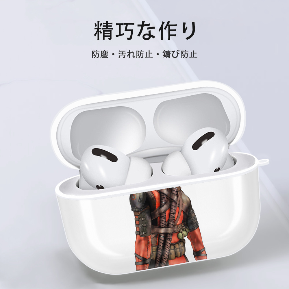 Deadpool デッドプール 【AirPods Pro用】ハードシェル保護ケース 耐衝撃・防指紋・カラビナ付き商品仕様