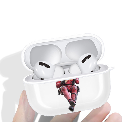 Deadpool デッドプール 【AirPods Pro用】ハードシェル保護ケース 耐衝撃・防指紋・カラビナ付き商品仕様