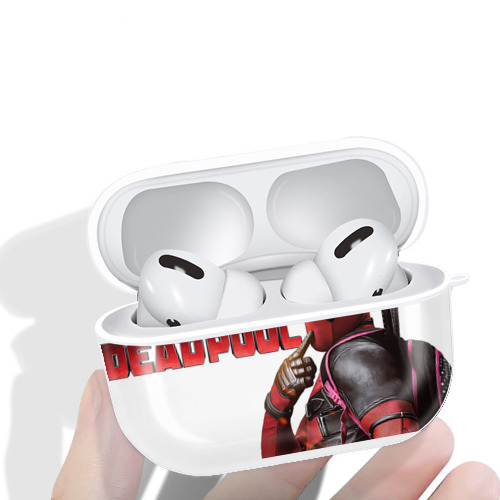 Deadpool デッドプール 【AirPods Pro用】ハードシェル保護ケース 耐衝撃・防指紋・カラビナ付き商品仕様