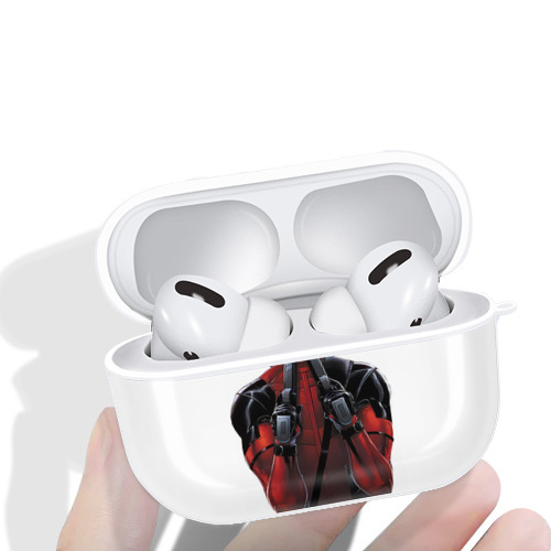 Deadpool デッドプール 【AirPods Pro用】ハードシェル保護ケース 耐衝撃・防指紋・カラビナ付き商品仕様