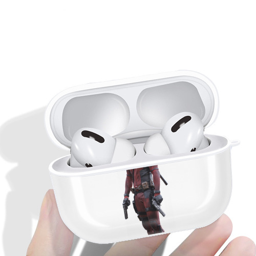 Deadpool デッドプール 【AirPods Pro用】ハードシェル保護ケース 耐衝撃・防指紋・カラビナ付き商品仕様