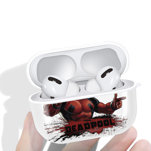 Deadpool デッドプール 【AirPods Pro用】ハードシェル保護ケース 耐衝撃・防指紋・カラビナ付き商品仕様