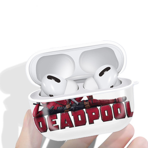 Deadpool デッドプール 【AirPods Pro用】ハードシェル保護ケース 耐衝撃・防指紋・カラビナ付き商品仕様