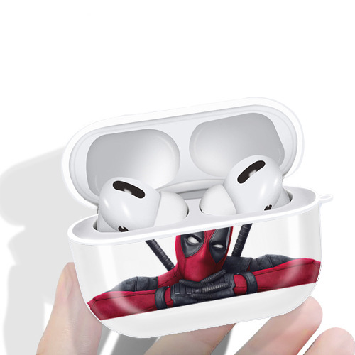 Deadpool デッドプール 【AirPods Pro用】ハードシェル保護ケース 耐衝撃・防指紋・カラビナ付き商品仕様