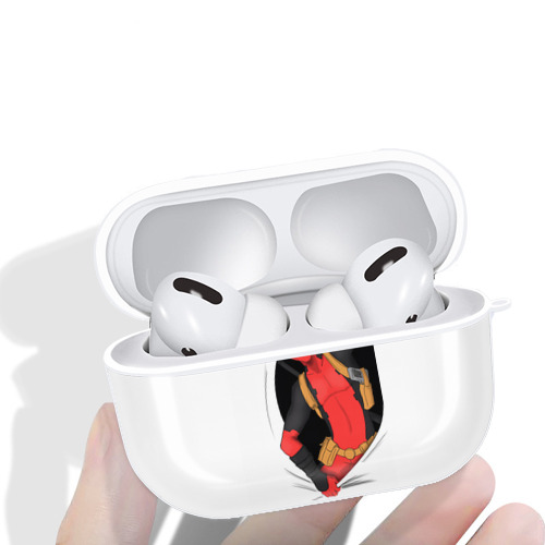 Deadpool デッドプール 【AirPods Pro用】ハードシェル保護ケース 耐衝撃・防指紋・カラビナ付き商品仕様