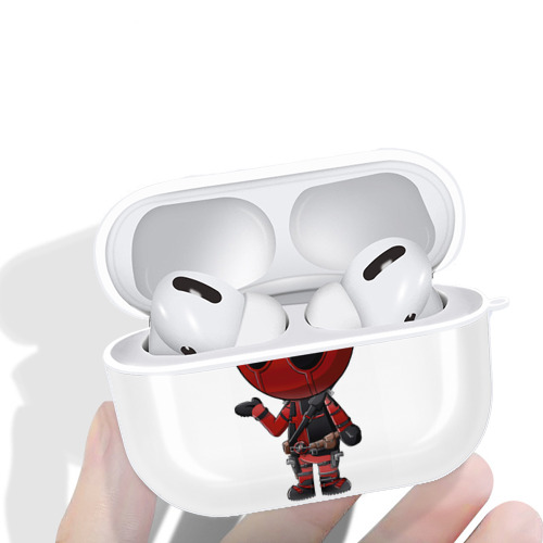 Deadpool デッドプール 【AirPods Pro用】ハードシェル保護ケース 耐衝撃・防指紋・カラビナ付き商品仕様