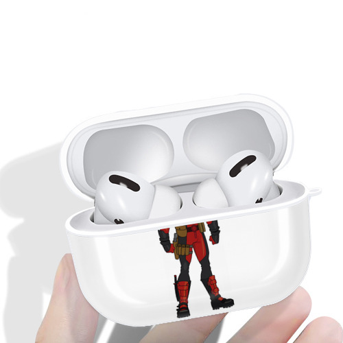 Deadpool デッドプール 【AirPods Pro用】ハードシェル保護ケース 耐衝撃・防指紋・カラビナ付き商品仕様