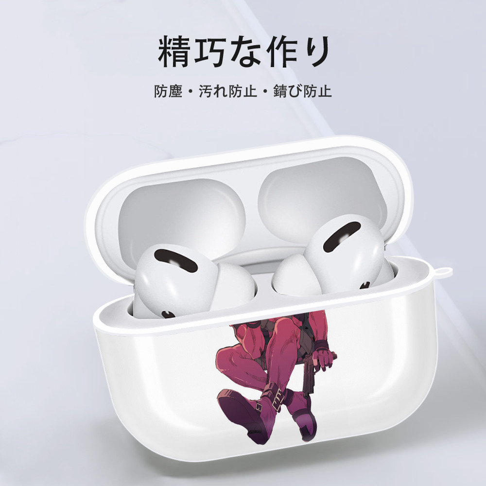 Deadpool デッドプール 【AirPods Pro用】ハードシェル保護ケース 耐衝撃・防指紋・カラビナ付き商品仕様