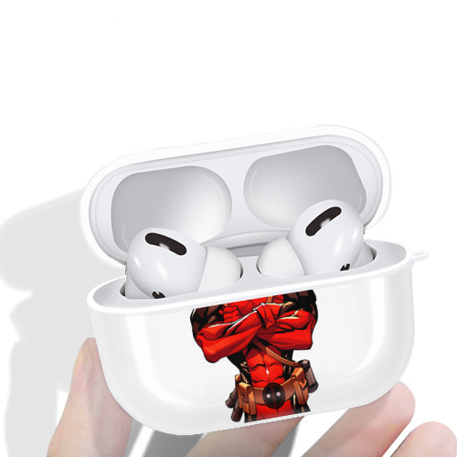 Deadpool デッドプール 【AirPods Pro用】ハードシェル保護ケース 耐衝撃・防指紋・カラビナ付き商品仕様