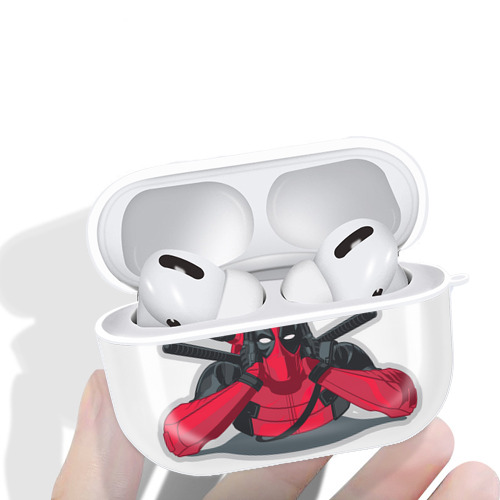 Deadpool デッドプール 【AirPods Pro用】ハードシェル保護ケース 耐衝撃・防指紋・カラビナ付き商品仕様