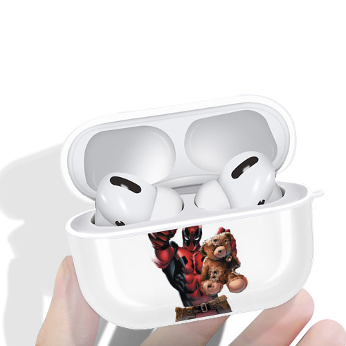 Deadpool デッドプール 【AirPods Pro用】ハードシェル保護ケース 耐衝撃・防指紋・カラビナ付き商品仕様