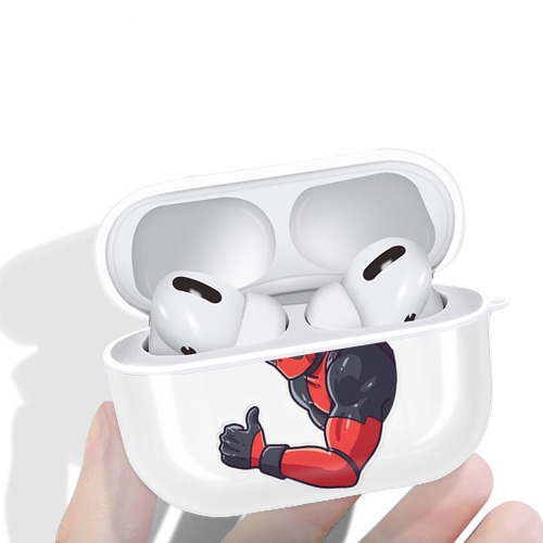 Deadpool デッドプール 【AirPods Pro用】ハードシェル保護ケース 耐衝撃・防指紋・カラビナ付き商品仕様