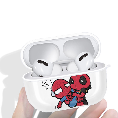Deadpool デッドプール 【AirPods Pro用】ハードシェル保護ケース 耐衝撃・防指紋・カラビナ付き商品仕様