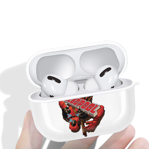 Deadpool デッドプール 【AirPods Pro用】ハードシェル保護ケース 耐衝撃・防指紋・カラビナ付き商品仕様